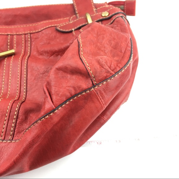 Fossil Handbag Red Leather Purse - Picture 6 of 8